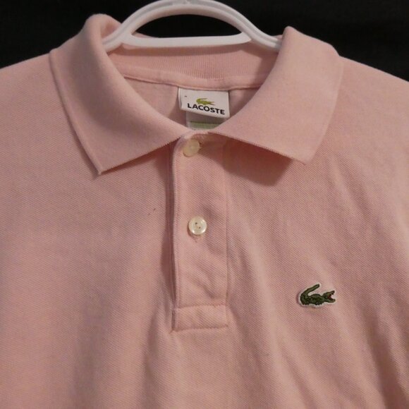 LACOSTE | size 4 | Pink Short Sleeve Polo Shirt - Picture 4 of 13